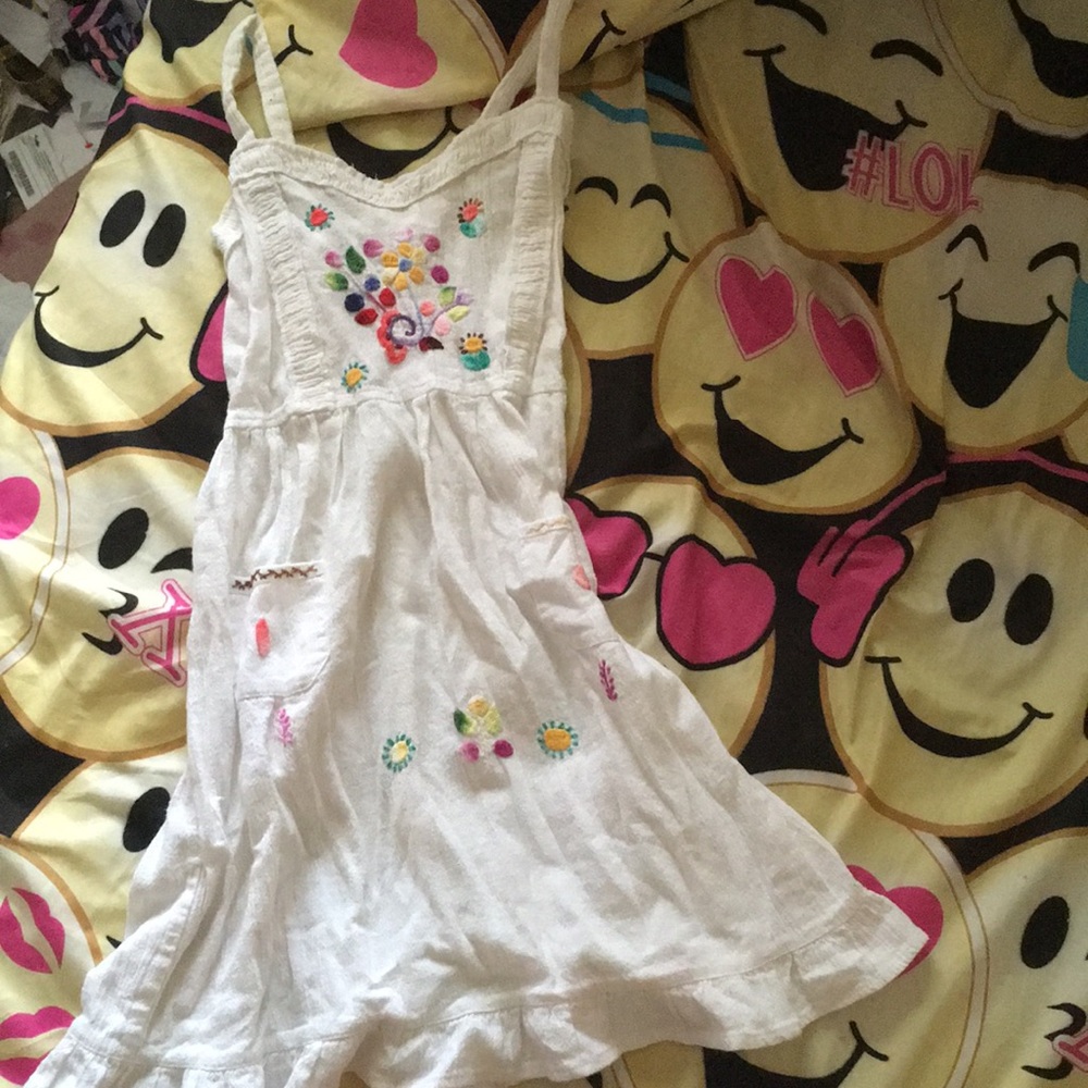 White sewn dress